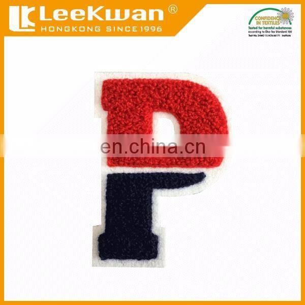 custom uniform chenille letters patch/APR chenille letters/school letterman chenille patches