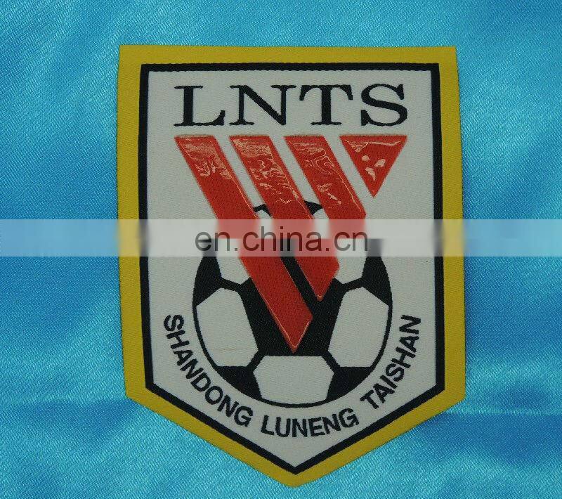 round shape hot melt adhesive national girlguiding woven badge for clothing