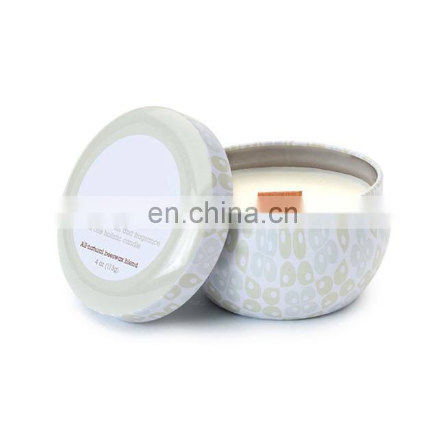 Quality assurance portable metal empty travel scented rustic candle tins