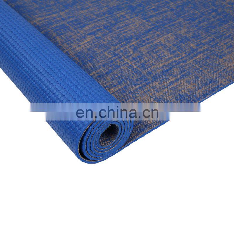 Premium Jute PVC Yoga Mat with Carry Straps