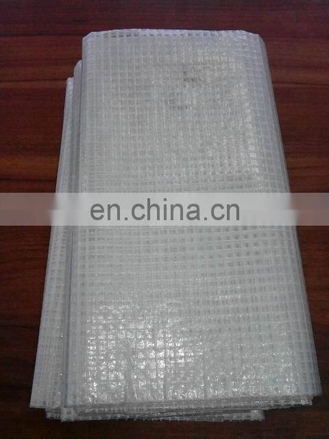 Clear Pe Leno Tarpaulin Scaffold Sheeting Tarps 180gsm plastic mesh tarps