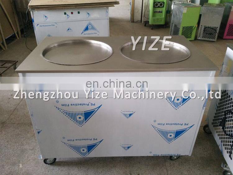 Fruit Fried Ice Cream Roll Machine Fry Flat Pan Ice Cream Machine