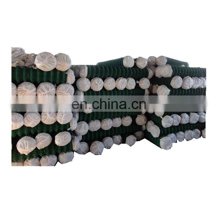Sports Ground Chain Link Fence/ PVC Coated Chain link fence/ Plastic Coated Diamond Wire Mesh