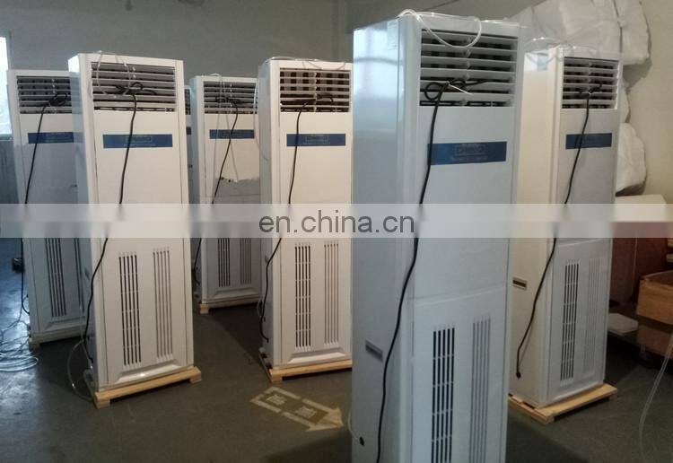 Vertical dehumidifier for swimming pool have heater function