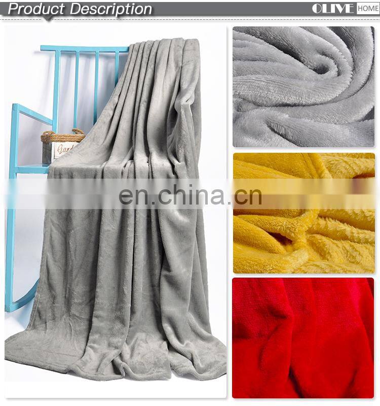 China Products Manufacturers Best Price Blanket In China Soild Flannel Fleece Throw Blankets For Sofa adult throws