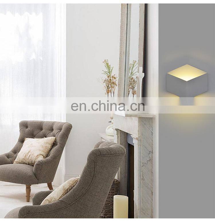 Creative modern minimalist LED wrought iron wall lamp mounted wall lamp for aisle staircase corridor