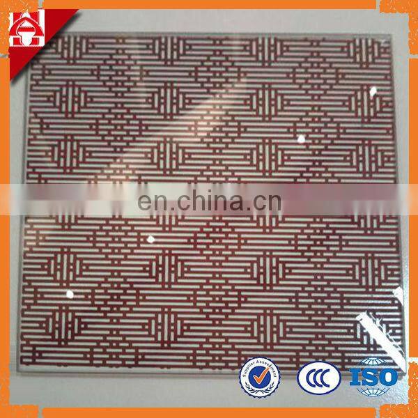 Print on Flat Glass , 5mm to 19mm Silkscreen Printed Tempered Glass