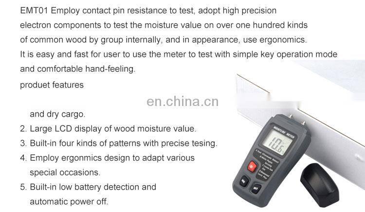 Portable Lcd Display Digital Wood Moisture Meter