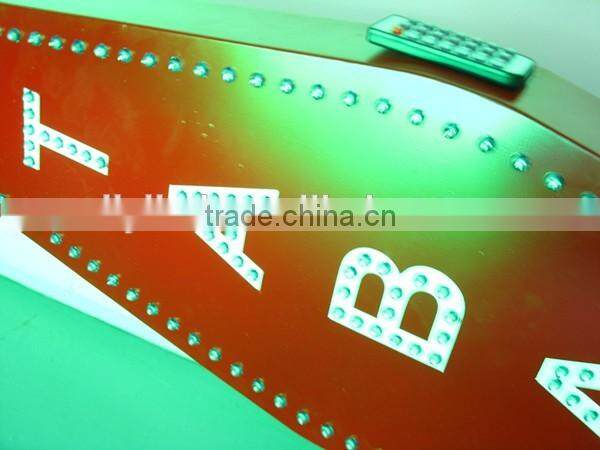 Infrared remote control LED tobacco sign 2 sides stainless steel LED tabac sign