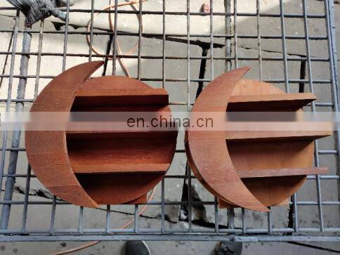 Boho Decor Wall Hanging 3 Tier Rope Wooden Floating wall hanging Shelf