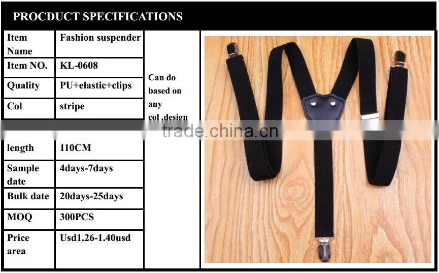 Men's Fashion dress jeans clips suspenders