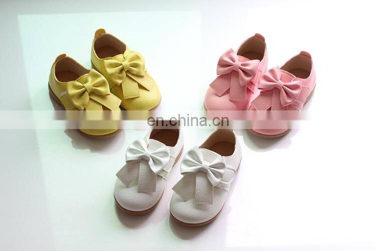 Casual Children Shoes Candy Color Girls Princess Autumn New Fashion Bowknot Baby Sneakers Kids Soft Single