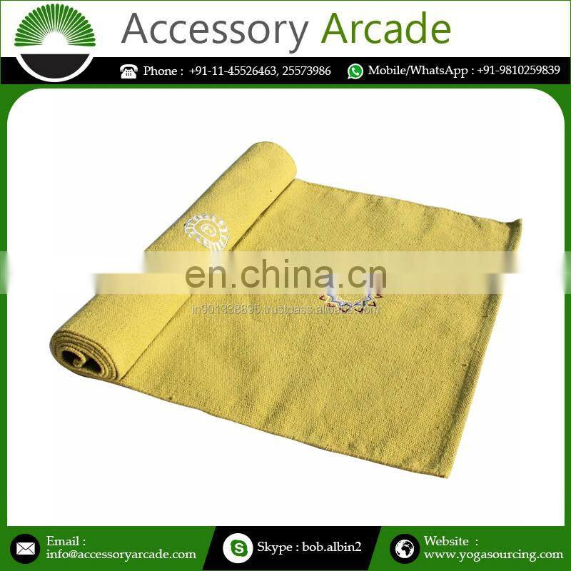 Direct Factory Price On Pure Cotton Yoga Mat Rug Reputed Manufacturer and Supplier