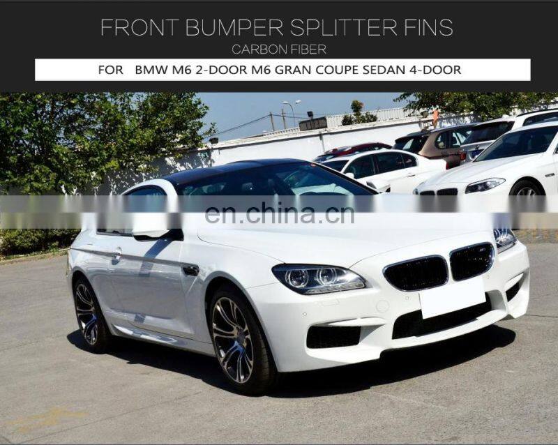 Carbon Fiber M6 Front Canards for BMW F06 F12 F13 M6 Gran Coupe 2013-2016