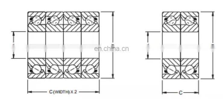 High Precision Ball Screw Support Bearing MM25BS62 DUH