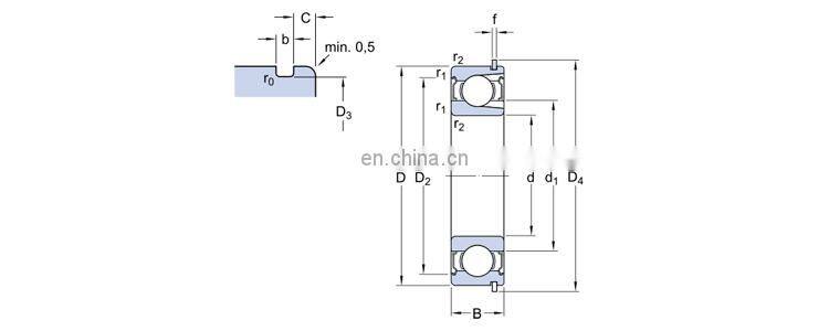 207 ZZNR 35x72x17 mm Deep groove ball bearing 207-2ZNR