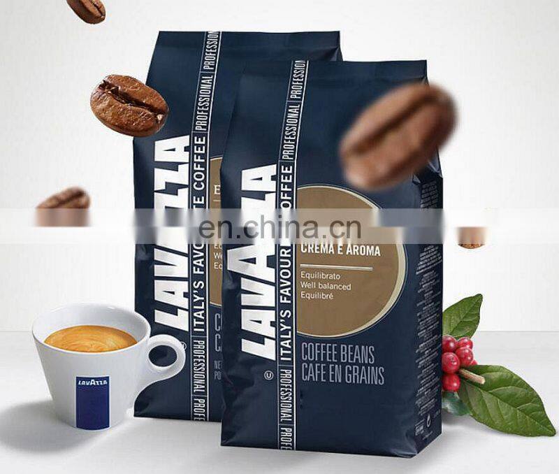 Custom printed matte surface side gusset 12oz coffee bags with valve