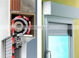 White color external roller shutter windows for commercial shop or home
