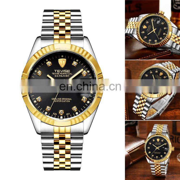 TEVISE Men Brand Watch Fashion Luxury Wristwatch Waterproof Semi-automatic Mechanical Watch Luminous Sport Casual Watches