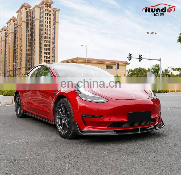 Runde for Tesla anti kick plate Model3 and modely door anti kick pad fully surround the ABS door guard plate