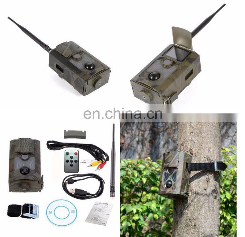 Hot sale sim card Hunting Trail Camera Wildlife Photo Traps 2G Digital GSM MMS Wireless Hunting Camera HC-550M