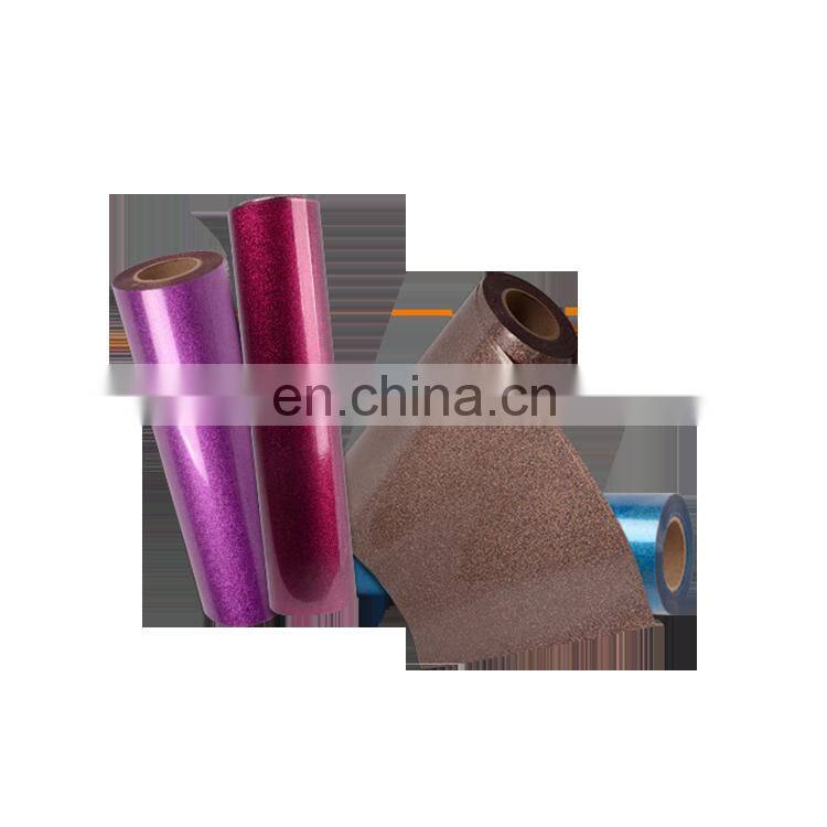 wholesale Korea best quality htv glitter film heat transfer glitter color vinyl rolls for t-shirt custom