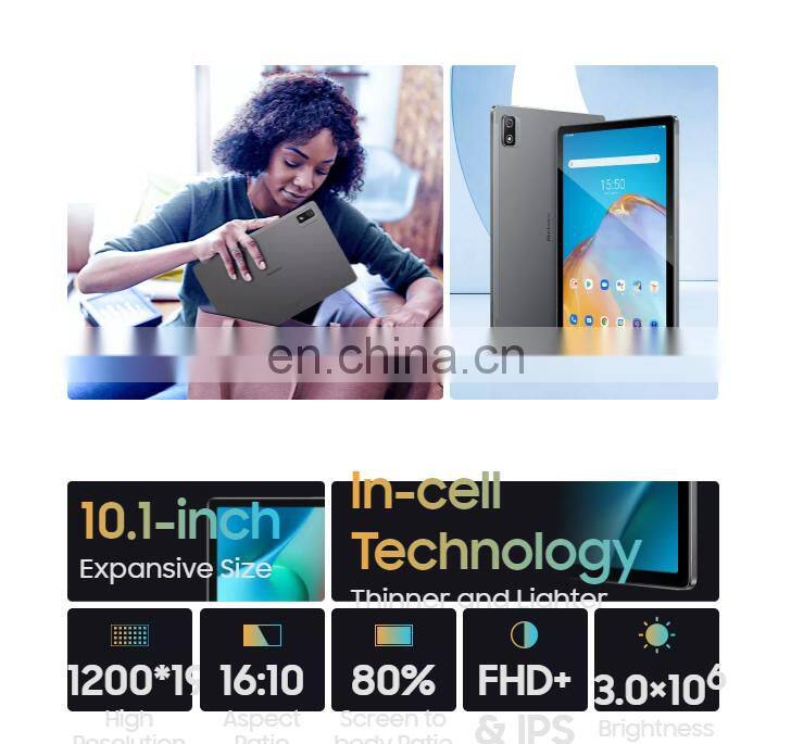 New Arrivals Blackview Tab 12 10.1 inch 4GB+64GB Android 11 Spreadtrum SC9863A Octa Core 1.6GHz Tablet