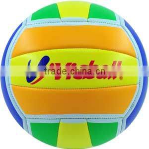 Machine stitched foam PVC material colorful volleyball size 5#