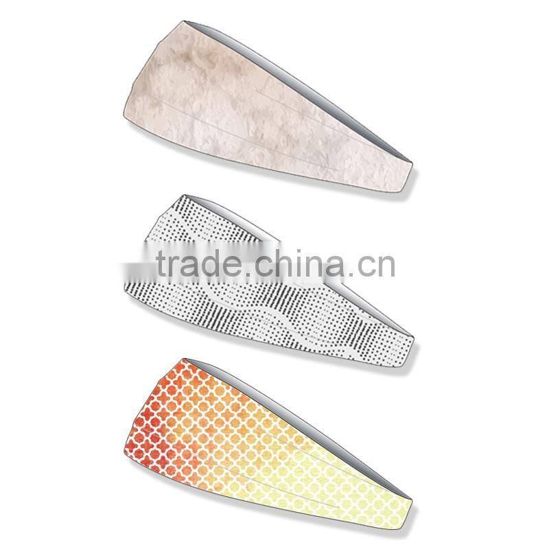 (Factory/low MOQ)High quality women elastic sweat yoga sports headband