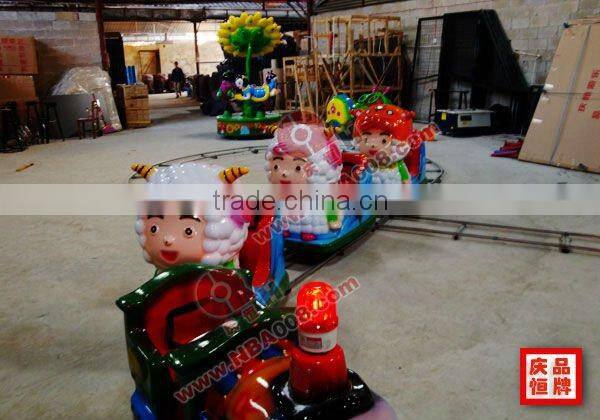 number 8 round electric kiddie rail car mini train