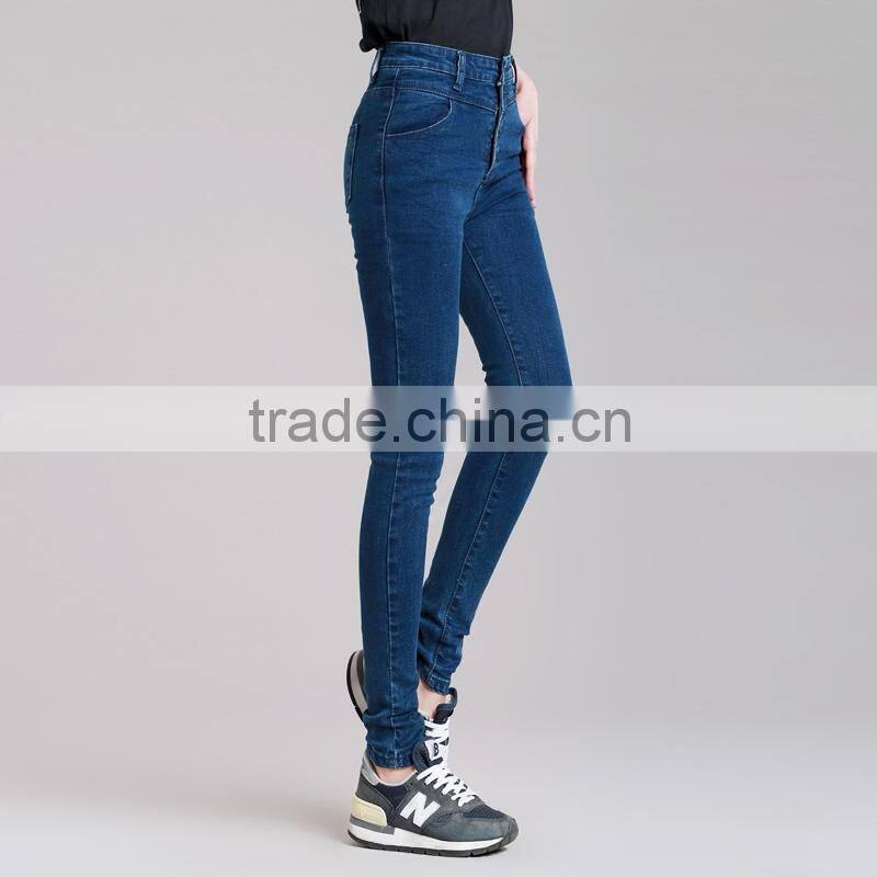 Fashion high-waist skinny women denim jeans 2016