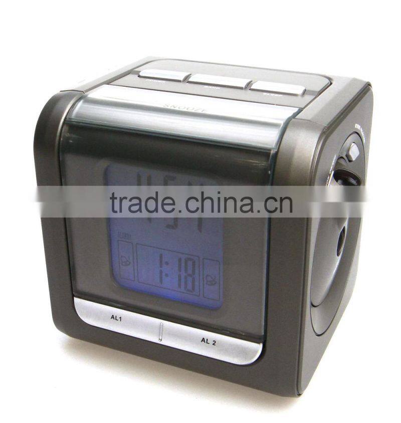 Factory Price AM FM Digital Projector Alarm Clock Radio