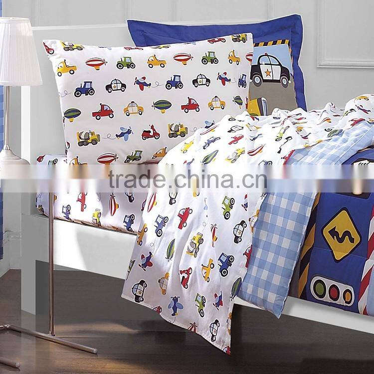 Modern design colorful printed children bedding sets cotton quilted