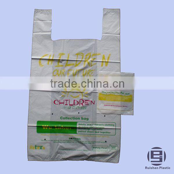 Biodegradable Donation Bag For Collecting Secondhand Clothes