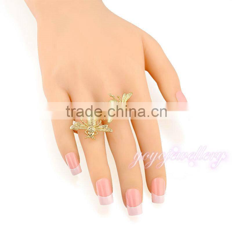 Novel simple gold ring design for girls