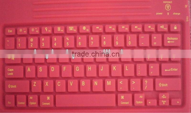 high-qualified wireless bluetooth keyboard,ultra slim keyboard,fuctional BT keyboard cover for IPad