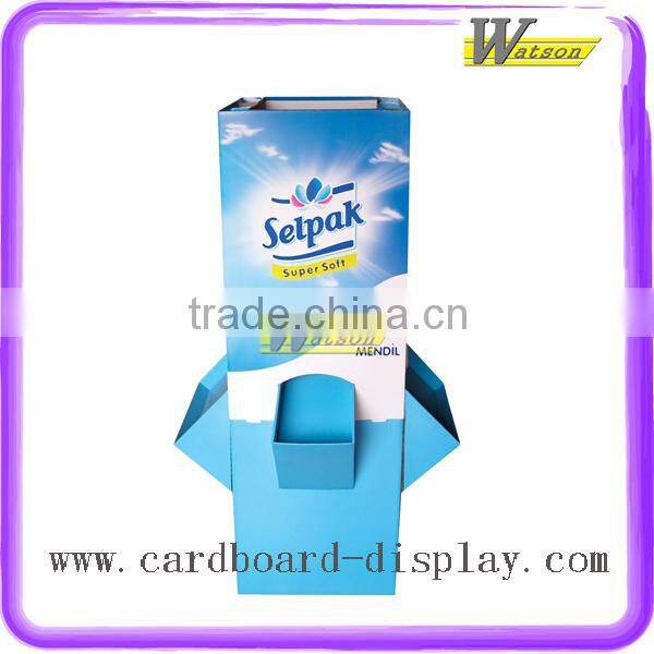 Supermarket Promotion Dump Bin Cardboard Newspaper Display Stand