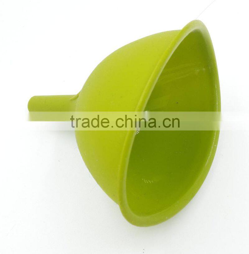 food grade silicone green jar funnel for wholesale