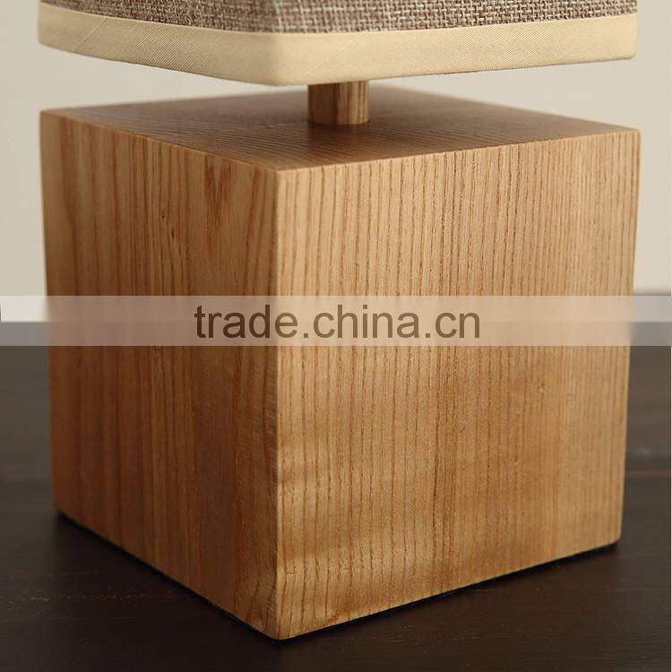 Guzhen table lamp bedside table light wood table lamp