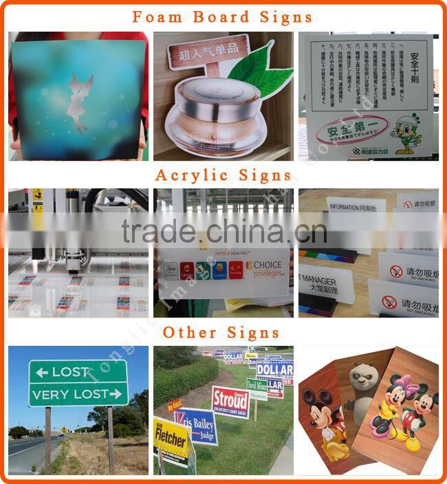 Cartoon sign printing for exhibition