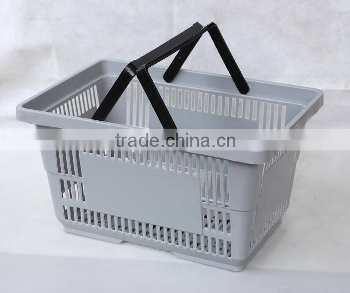 2016 Excellent quality plastic Shopping basket for shopping mall any color customized