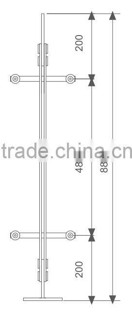 hot sale balcony post stainless steel stair railing