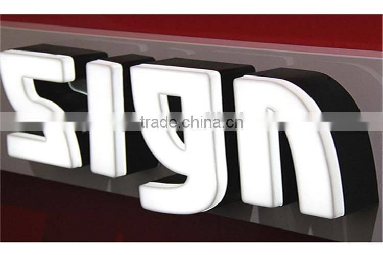 3D Sign Glavanized sheet Acrylic Channel Outdoor Decorative Name Letters