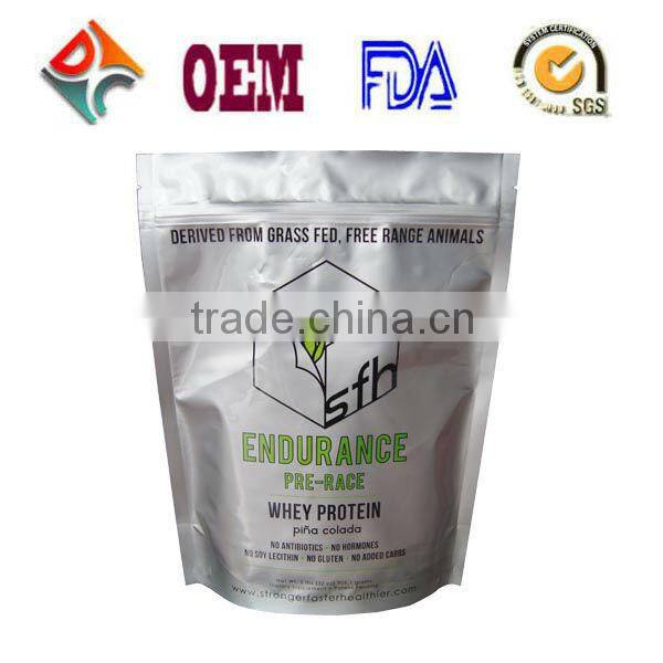Matt Finish Mixed Printing Metallized Food Packaging Bag With Zipper