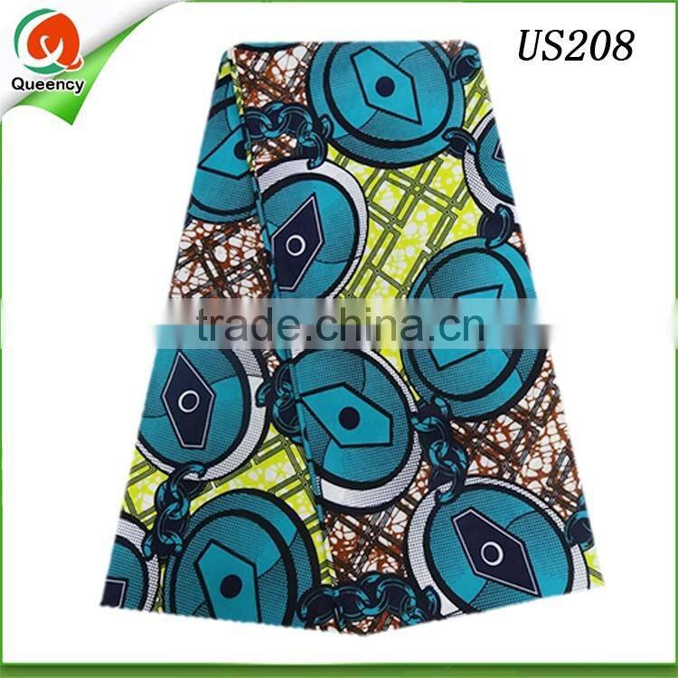 2016 cheap wax print fabric guangzhou wax hollandais printed fabric for women clothing on sale