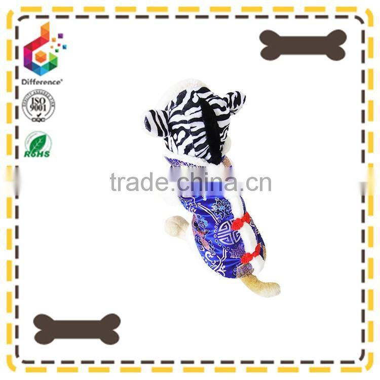 Dog hat warm zebra pattern pet hat