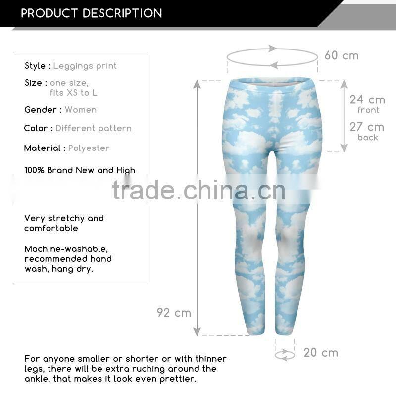 100% Brand New High Qyality Elastic Waist Band Stretchy girls leggings wholesale