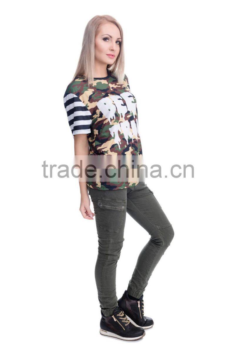 Factory New Arrived 3D Print Wholesale Sports Tshirt T-shirt