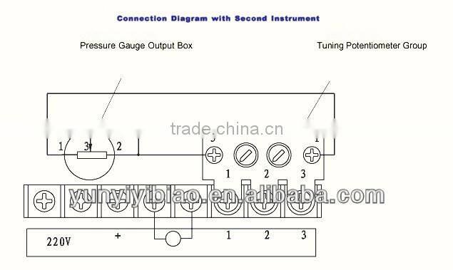 Differential motion remote transmission air pressure gauge