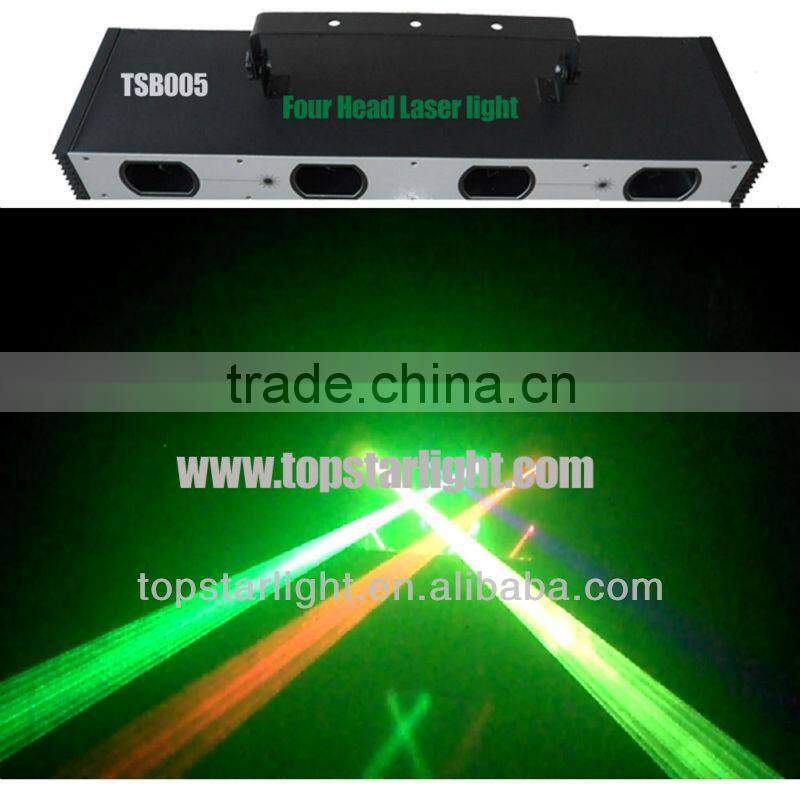 Four head RGB or RGBY or RGB+UV color laser/laser disco effect light